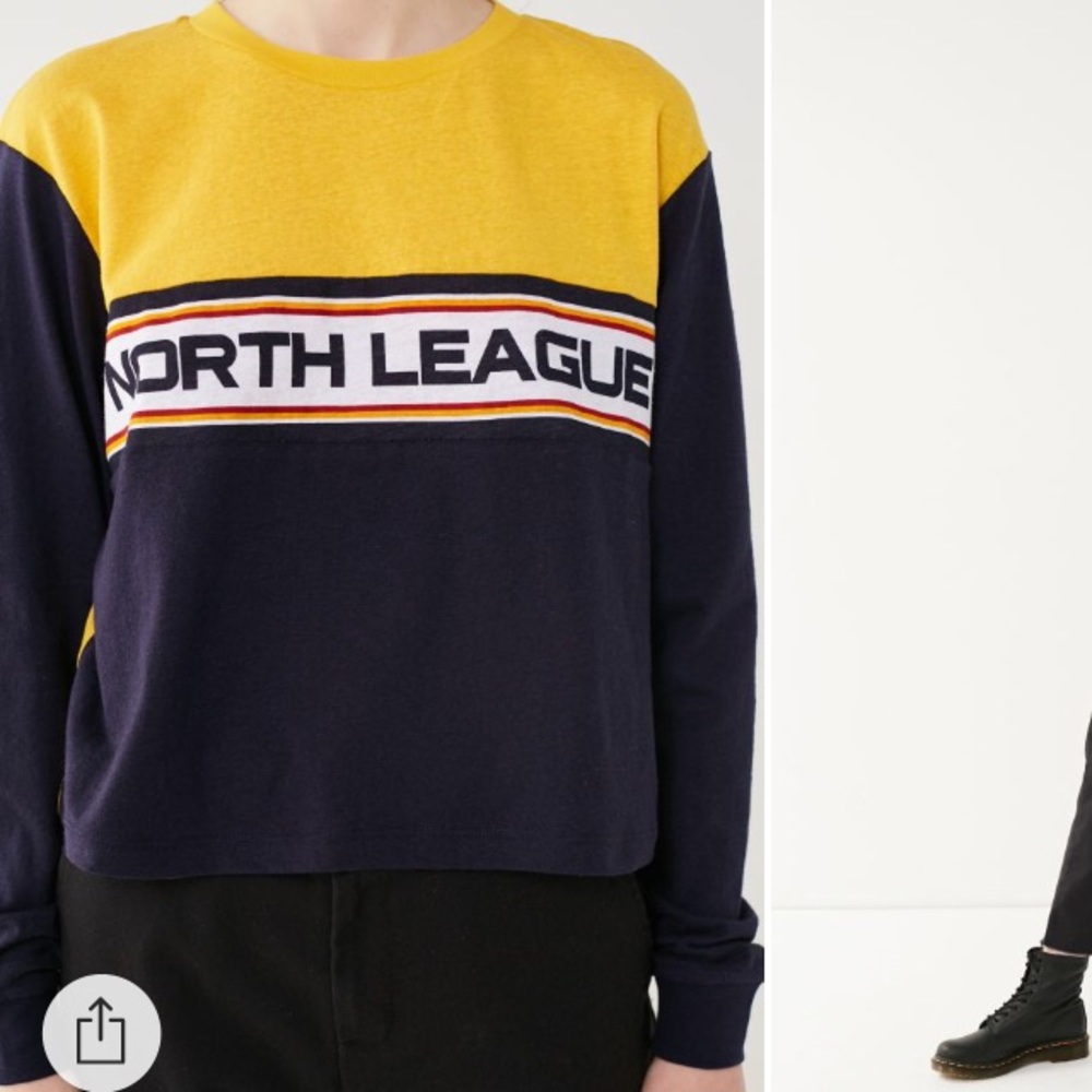 NORTH LEAGUE long sleeve shirt xs urban outfitters - Picture 2 of 4